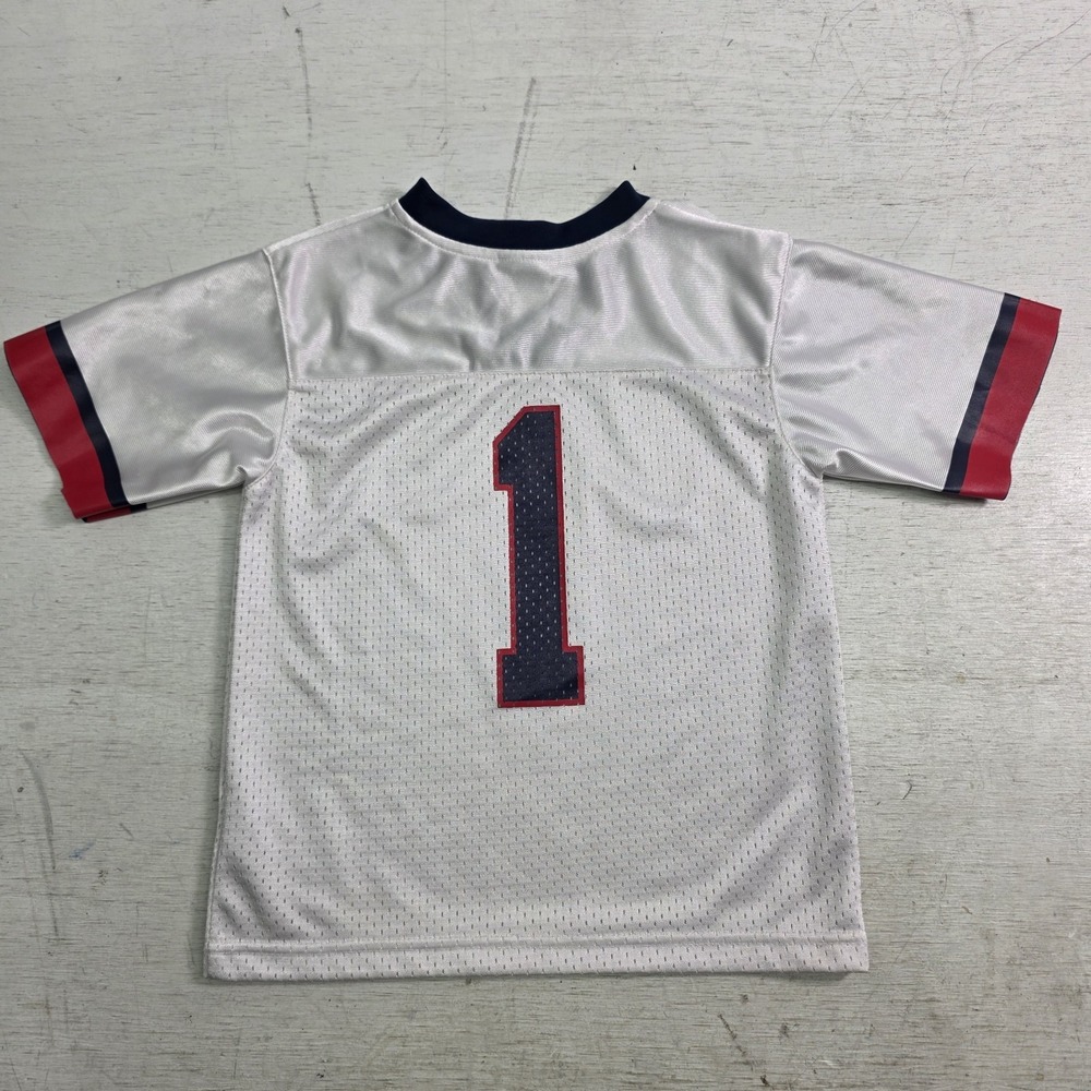 Nike Ole Miss Rebels NCAA White Mesh Jersey #1 Toddlers Kids Sz 3T Sleeves Cut - Picture 7 of 10